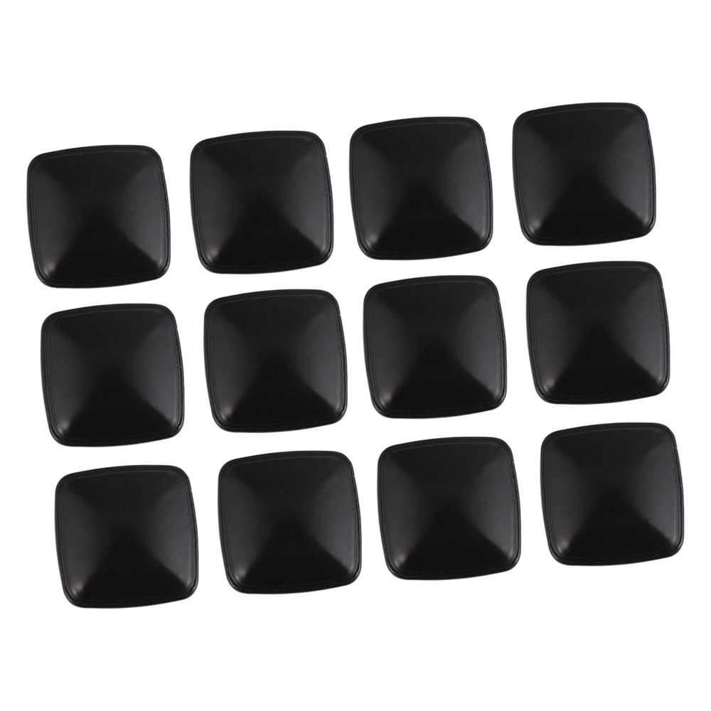 DOITOOL Closet Dresser Black Cabinet Knobs 12pcs Aluminum Alloy Drawer Pulls Square Drawer Knobs Cabinet Knobs for Home Office Kitchen Cupboard Dresser DIY Black Cabinet Pulls Closet Drawers