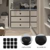 DOITOOL Closet Dresser Black Cabinet Knobs 12pcs Aluminum Alloy Drawer Pulls Square Drawer Knobs Cabinet Knobs for Home Office Kitchen Cupboard Dresser DIY Black Cabinet Pulls Closet Drawers view 3