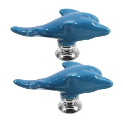 DOITOOL 2pcs European Style Cabinet Handle Ceramic Grips Solid Durable for Kitchen Furniture