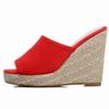 ZBYY Wedges Sandals for Women,Peep Toe Sandals Summer Fashion Beach Slippers Espadrille Platform Wedge Sandals view 3