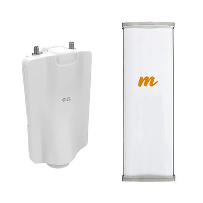 Mimosa A5x Point to MultiPoint Access Point Pre-Configured Connectorized 2x2 700Mbps with Sector Antenna N5-45x2 19dBi Dual-Slant Polarization