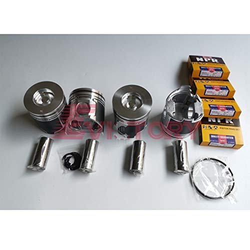 for YANMAR 4D106-1FA S4D106E S4D106 Piston and Ring and Full Gasket kit