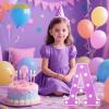 Pooqla Light Up Letters A, Marquee Letters Purple Birthday Decorations view 2