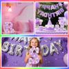 Pooqla Light Up Letters A, Marquee Letters Purple Birthday Decorations view 3
