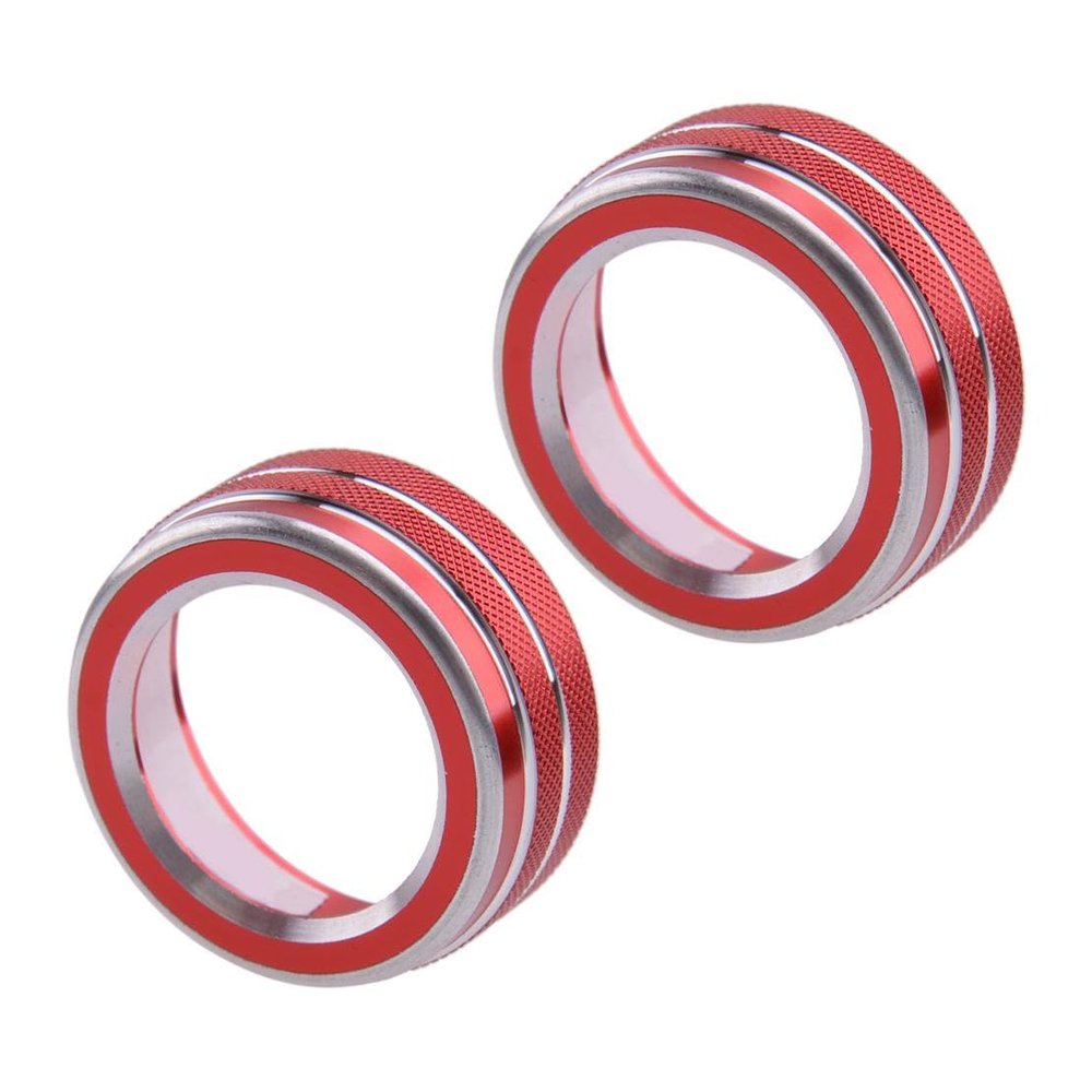beler 1Set CD Audio Switch Knob Rings Covers Trims Fit for Nissan Teana Altima 2019-2020