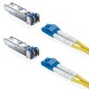 30M OS2 LC to LC Fiber Patch Cable with 2 Pack of 1000BASE-LX Module, Single-Mode Gigabit SFP Transceiver for Cisco, Ubiquiti, Netgear and More view 1