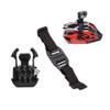 Acxico 1 Set of Vented Helmet Strap Mount for GOPRO Camera + Quick Release Buckle Mount view 1