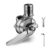 RedSnake Yacht Ship RV Marine VHF Antenna Mounts, Ratchet Rail Mount Pipe clamp, 316 Stainless Steel Adjustable Base Mount for Boat view 1