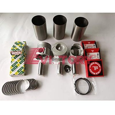 for YANMAR 3TN100L 3TN100 Rebuild Overhaul kit Piston Ring Liner Head Gasket Bearing + 6pcs Valve Guide seat +1pc Connecting Rod