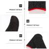 Gaming Finger Cover 5 Pairs Silver Fiber Breathable Black Red view 2