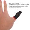 Gaming Finger Cover 5 Pairs Silver Fiber Breathable Black Red view 4