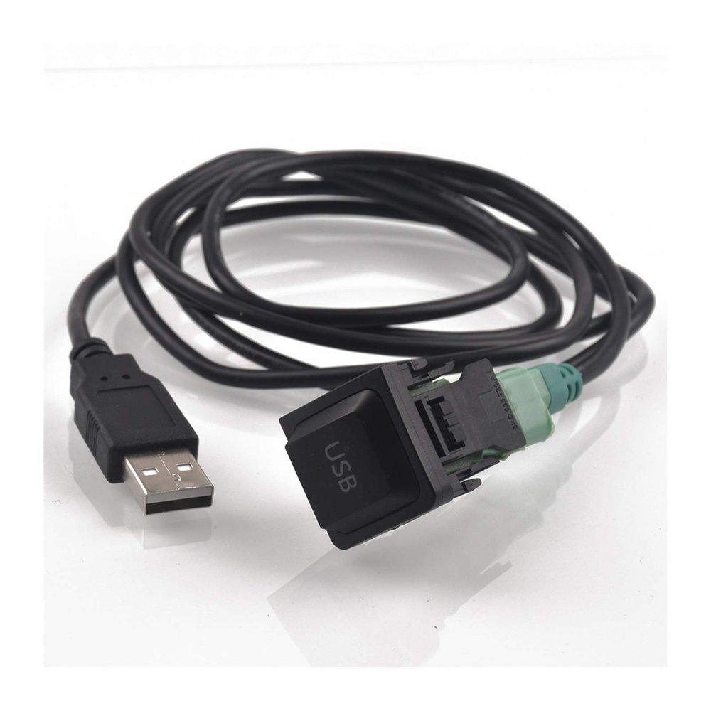 FANGSHUILIN DIY Car USB Adapter Audio USB Cable Switch Fit for Volkswagen Fit for VW Golf MK5 MK6 VI 5 6 Jetta CC Tiguan Passat B6