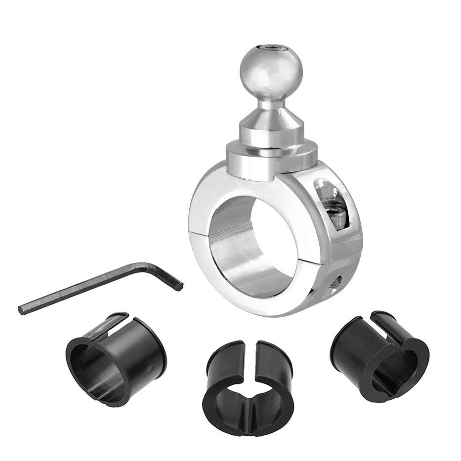 ARKON Mounts MC2C Premium Aluminum Motorcycle Handlebar Mount for Garmin GPS Retail Chrome
