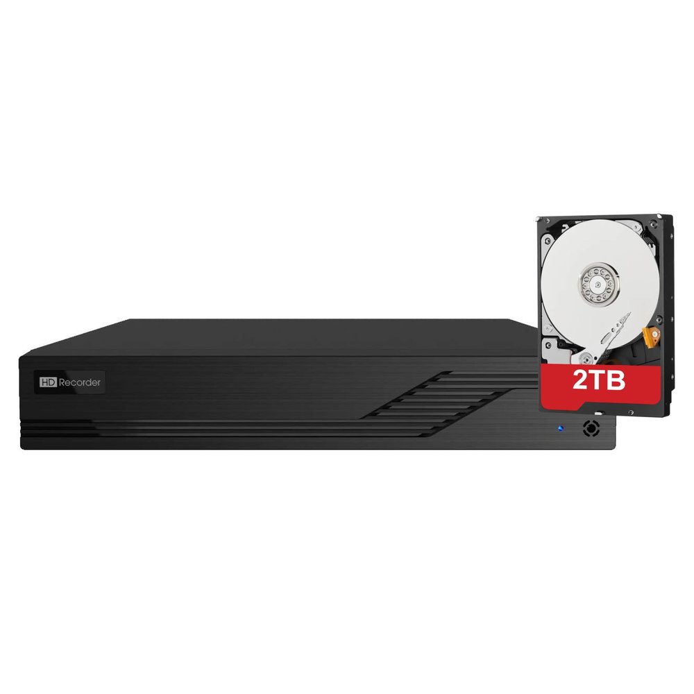 ACELEVEL 16 Channel DVR, 5MP, 1xSATA, 16CH Multiformat Analog + 8CH IP Video Input, NDAA Compliant, Mobile Surveillance (DVR-16CH3-5QA1-2TB)