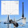 TWAYRDIO Low Profile 6.5" Marine VHF Antenna w/16.4ft RG58 Coaxial Cable PL-259 Connector and L-Shape Mounting Bracket for Boats view 2