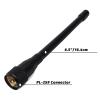 TWAYRDIO Low Profile 6.5" Marine VHF Antenna w/16.4ft RG58 Coaxial Cable PL-259 Connector and L-Shape Mounting Bracket for Boats view 3