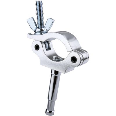 Kupo Slim Type Half Coupler with 16mm Stud Lightweight Professional Rigging Clamp for Truss and Pipe Mounting (KG813812)