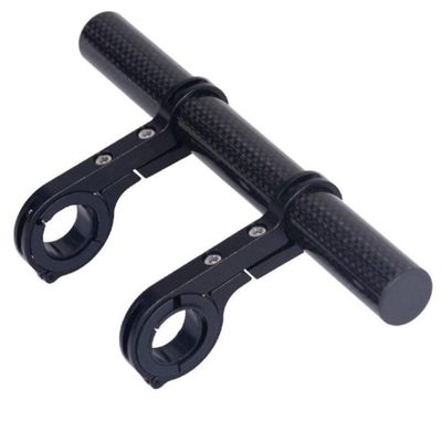 ESUPPORT Bike Handlebar Extender Extension Double Bracket for Holding Bicycle Speedometer GPS Phone Mount Holder Carbon Fiber