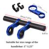 ESUPPORT Bike Handlebar Extender Extension Double Bracket for Holding Bicycle Speedometer GPS Phone Mount Holder Carbon Fiber view 2