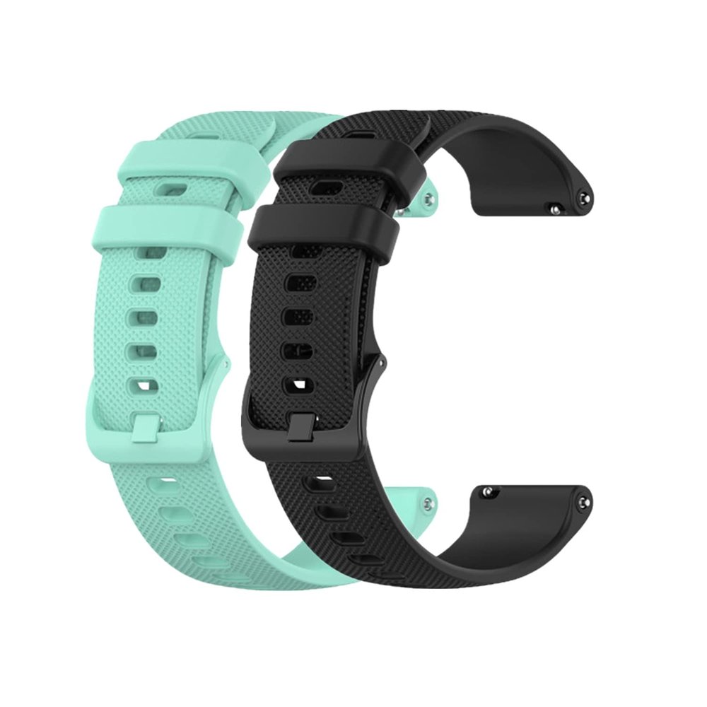 Huwokxix Watch Strap compatible with Garmin Vivoactive 4S,Adjustable Silicone Sports Strap Replacement Band for Garmin Vivoactive 3S Smart Watch