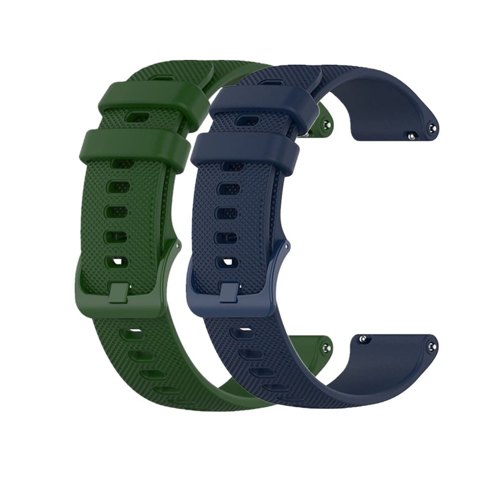 Huwokxix Watch Strap compatible with Garmin Vivoactive 4S,Adjustable Silicone Sports Strap Replacement Band for Garmin Vivoactive 3S Smart Watch