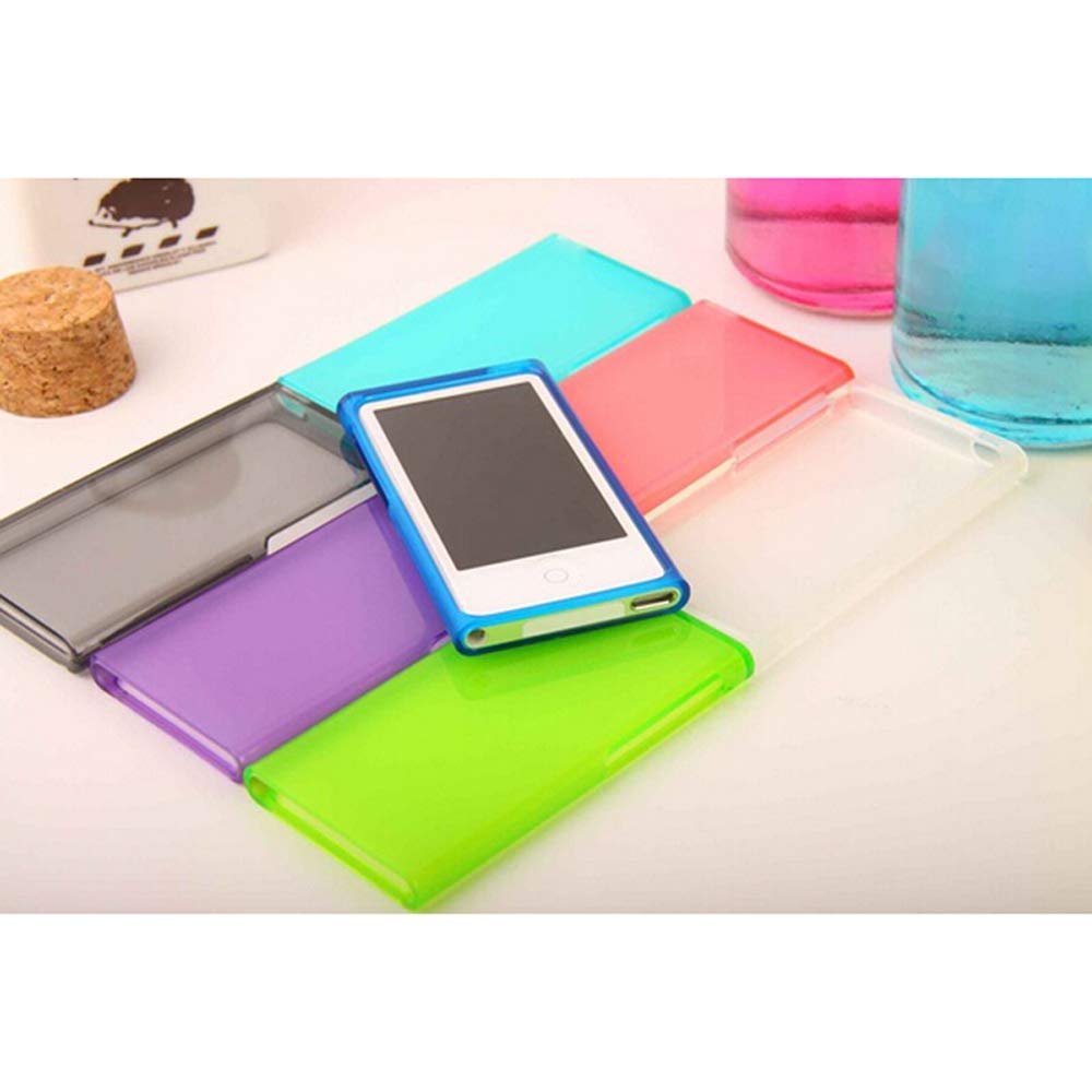 7PCS/Lot for iPod Nano 7 8 Case, Candy Color Soft TPU Rubber Gel Protective Skin Case Cover for Apple iPod Nano 7 7th 7G Generation 8 8th Generation(Pack of 7 Color)