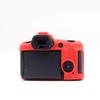 R5 Case, BolinUS Fullbody Ultra-Thin Lightweight Rubber Soft Silicone Housing Case Bag Cover for Canon EOS R5 (Red) view 3