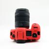 R5 Case, BolinUS Fullbody Ultra-Thin Lightweight Rubber Soft Silicone Housing Case Bag Cover for Canon EOS R5 (Red) view 4