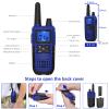 Topsung Walkie Talkies Long Range for Adults Rechargeable with Earpiece NOAA Weather Alert, Multi-purpose 2 Way Radio 3 Pack for Team Work Senior Care Kid Adventure Family Camping Hiking Skiing Cruise view 2