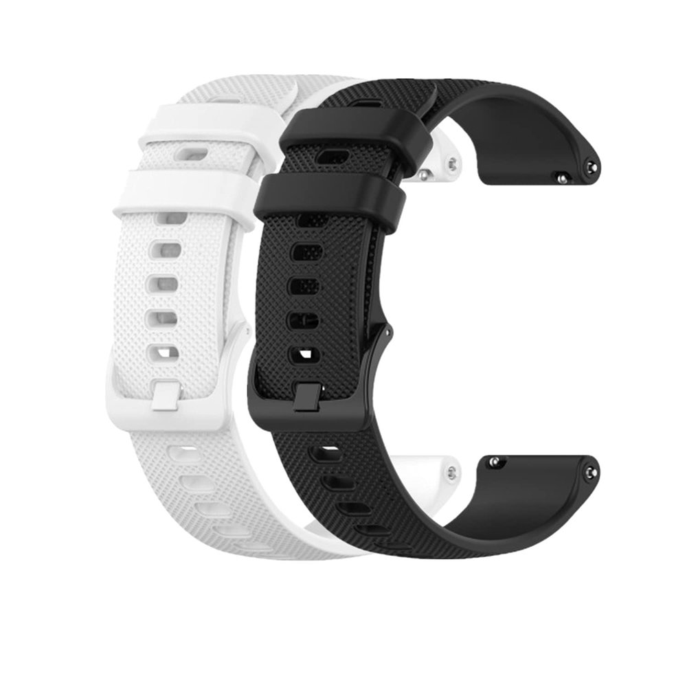Huwokxix Watch Strap compatible with Garmin Vivoactive 4S,Adjustable Silicone Sports Strap Replacement Band for Garmin Vivoactive 3S Smart Watch