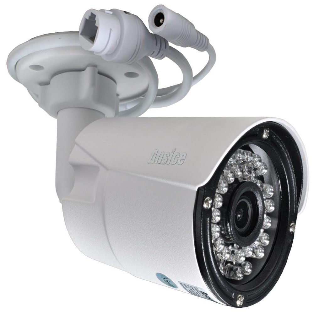 ansice Wired Indoor/Outdoor 5MP POE IP Camera H.265 PoE 5.0MP Network Camera IP66 IP Security System 3.6mm Motion Detective
