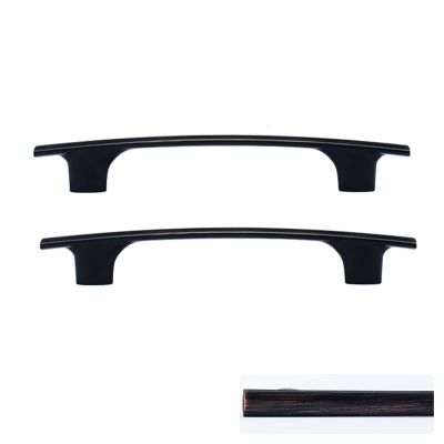 Panduo Cabinet Drawer Pull Handle Furniture Handle Zinc Alloy Cupboard Door Pull Handles Kitchen Door Knob Closet Handles Hardware for Bedroom (Color : Black Red Ancient, Size : Length 177mm)