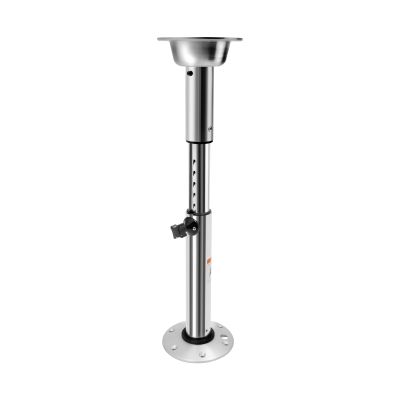 Adjustable Table Pedestal Stand 22"-28", Adjustable Table Pedestal Stand Leg and Base, Leg Base Mount Frame for Marine Boat Caravan Motorhome