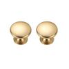 Panduo 2 Pcs Kitchen Drawer Pull Handles Cupboard Door Knobs and Handles Hardware Knobs and Handles Pull Handles for Kitchen Cupboards Brushed Gold (Size : Single Hole) view 1