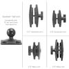 iBOLT Custom Drill Base Industry Standard AMPS Composite Mount - Featuring Our Heavy Duty 25mm / 1 inch Dual Socket Ball Mount- for Phones, Tablets, Barcode scanners, Vesa 75/100 Monitors, etc. view 3