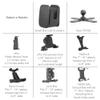 iBOLT Custom Drill Base Industry Standard AMPS Composite Mount - Featuring Our Heavy Duty 25mm / 1 inch Dual Socket Ball Mount- for Phones, Tablets, Barcode scanners, Vesa 75/100 Monitors, etc. view 4