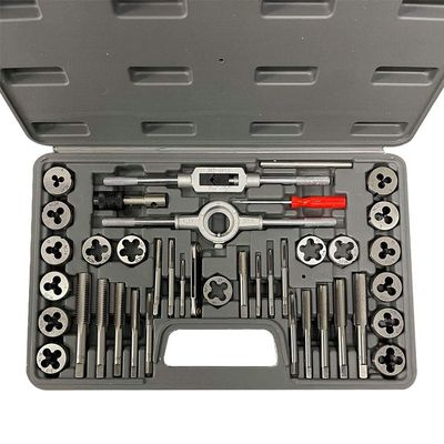 MH GLOBAL 4-1/2 inch HSS Tap & Die Set NC NF NPT 40 Pc