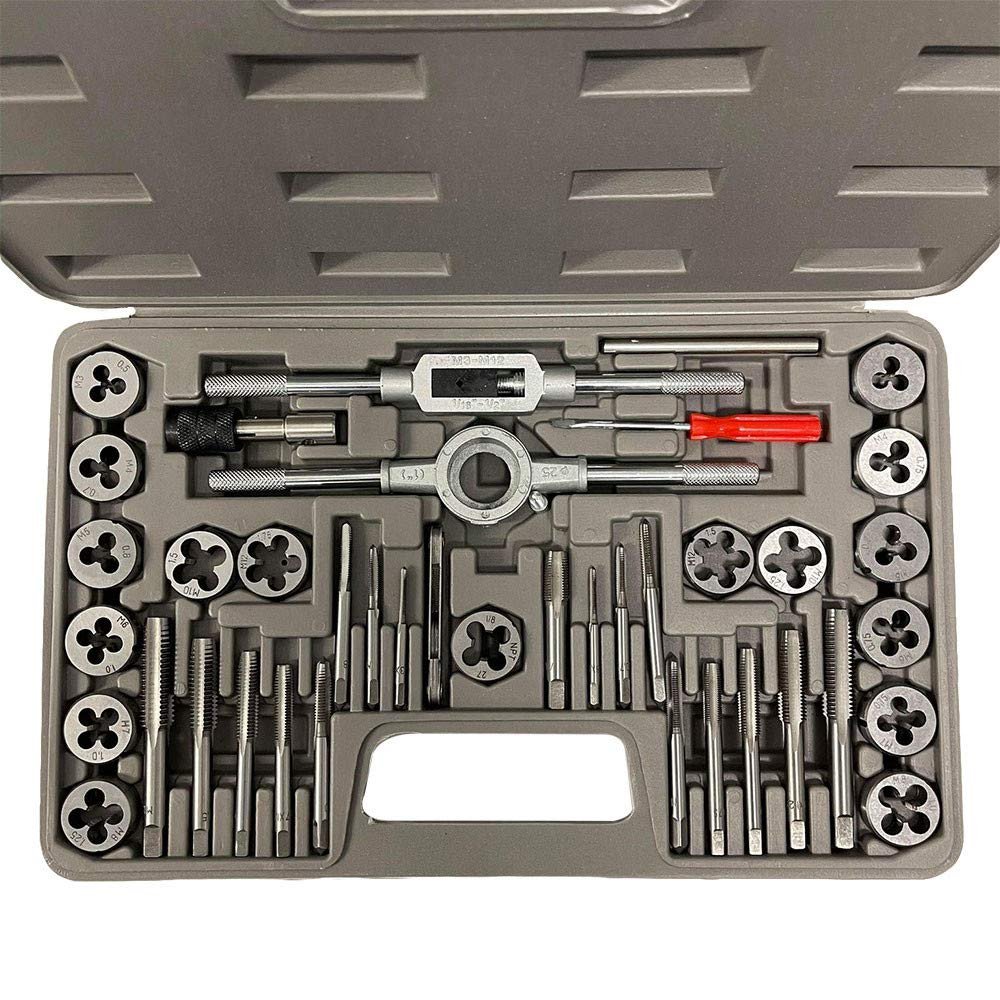 MH GLOBAL 3mm- 12mm Metric Tap & Die Set 40 Pc