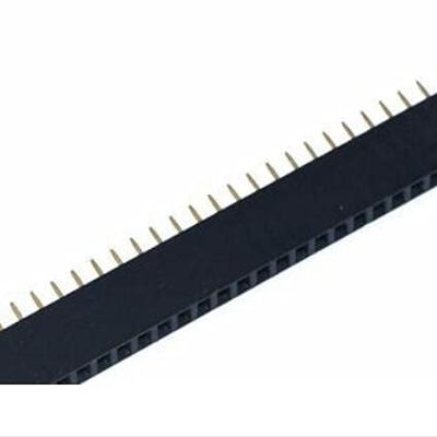 50Pcs 2.54mm Single Female Heater 1X2P/3P/4P/5P/6P/7P/8P/10P/12P/14P/15P/16P/20P/40P Single Row Pin Block (1X16p)