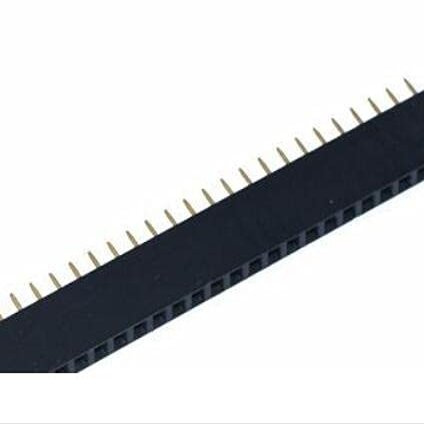 50Pcs 2.54mm Single Female Heater 1X2P/3P/4P/5P/6P/7P/8P/10P/12P/14P/15P/16P/20P/40P Single Row Pin Block (1X16p)