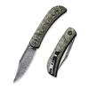 CIVIVI Appalachian Drifter Slip Joint Folding Knife, Non-Locking Pocket Knife with 2.96 inch Black Hand Rubbed Damascus Blade, Good for Camping Hunting EDC C2015DS-3 view 1