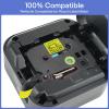 GREENCYCLE 3 Pack Compatible for TZe-641 TZe641 TZ641 TZ-641 AZE Tape 18mm 0.7 Inch 3/4" Black on Yellow Laminated Label Tape for PTD400, PTD400AD, PTD450, PTD600, PTP700, PTP710BT view 2