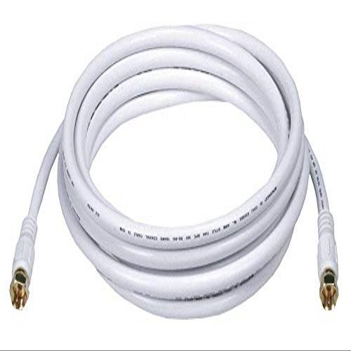 10 ft. RG-6 Coaxial Cable, White; For Use With Video Equipment - 6315