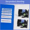 GREENCYCLE 10 Pack Compatible for TZe-541 TZe541 TZ541 TZ-541 AZE Tape 18mm 0.7 Inch 3/4" Black on Blue Laminated Label Tape for PTD400, PTD400AD, PTD450, PTD600, PTP700, PTP710BT view 3