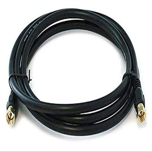 6 ft. RG-6 Coaxial Cable, Black; For Use With Video Equipment - 3031