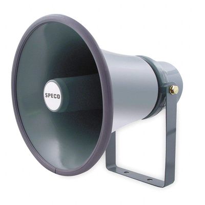 Speco Technologies Horn, Weatherproof, 11 x 8 In, 15W, 70/25V - SPC15T