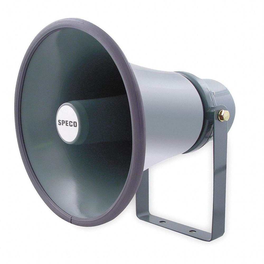 Speco Technologies Horn, Weatherproof, 11 x 8 In, 15W, 70/25V - SPC15T