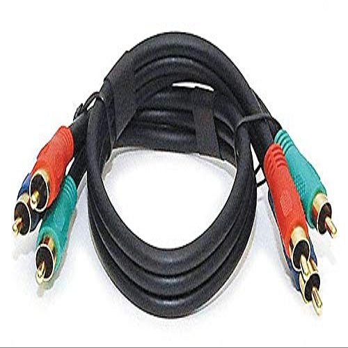 1 ft. 6" Component, RG-59/U RCA Video Cable, Black; For Use With Video Equipment - 5352