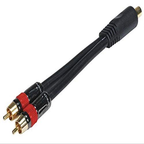 3-Port RCA Audio Splitter, Black - 6261