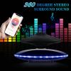 RUIXINDA Magnetic Levitating Bluetooth Speaker, Levitating UFO Speakers with LED Lights, 360 Degree Rotation,Wireless Floating Speakers for Home Office Decor Cool Tech Gadgets,Creative Gifts view 4